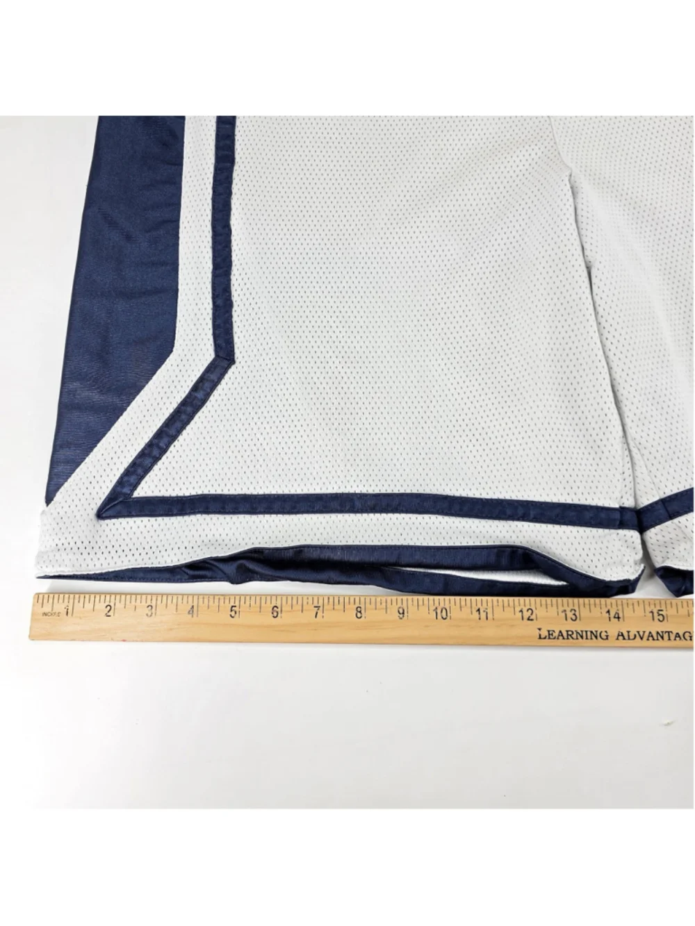 Vintage Nike Reversible Dazzle Basketball Shorts Baggy Y2K White Navy XXL